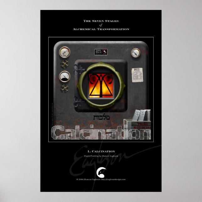 Alchemistische Transformationen 1: Kalzinierung Poster (Vorne)