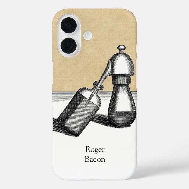 Alchemy Alembic Flask mit Namen Case-Mate iPhone Hülle (Rückseite)