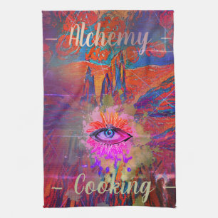 Alchemy Cooking Eye, Mount, Rose im Himmel Geschirrtuch