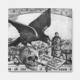 Alchemy Labrador Crow and Skull Magnete