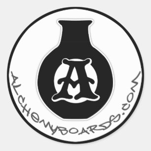 Alchemy-Logo-Aufkleber Runder Aufkleber