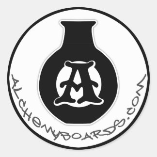Alchemy-Logo-Aufkleber Runder Aufkleber