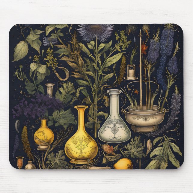 Alchemy Magic Herbs Mousepad (Vorne)