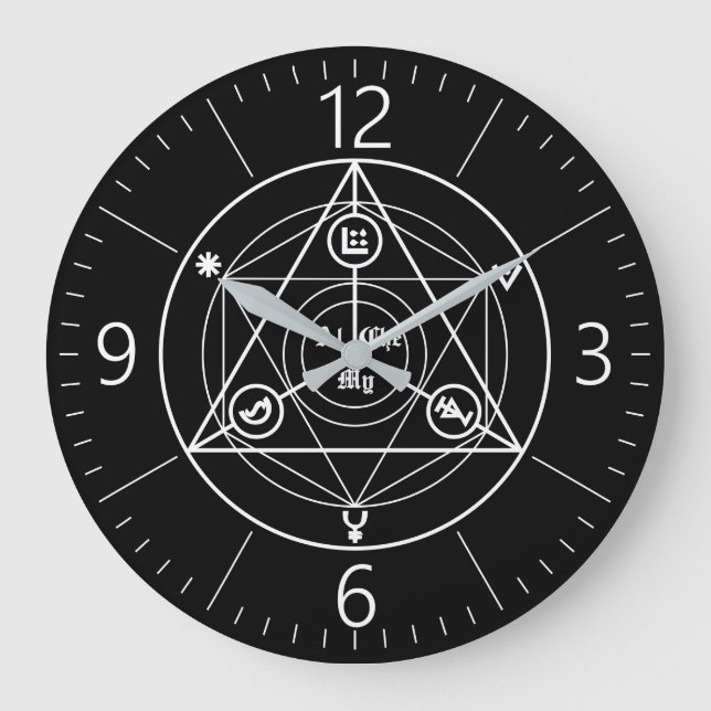 Alchemy manifesto große wanduhr (Vorderseite)