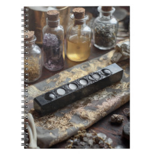 Alchemy Moon Phases Apothecary Notebook Notizblock