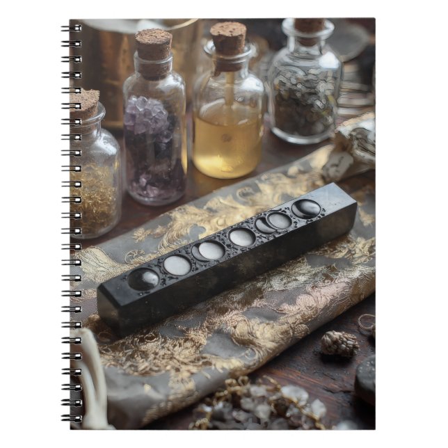 Alchemy Moon Phases Apothecary Notebook Notizblock (Vorderseite)