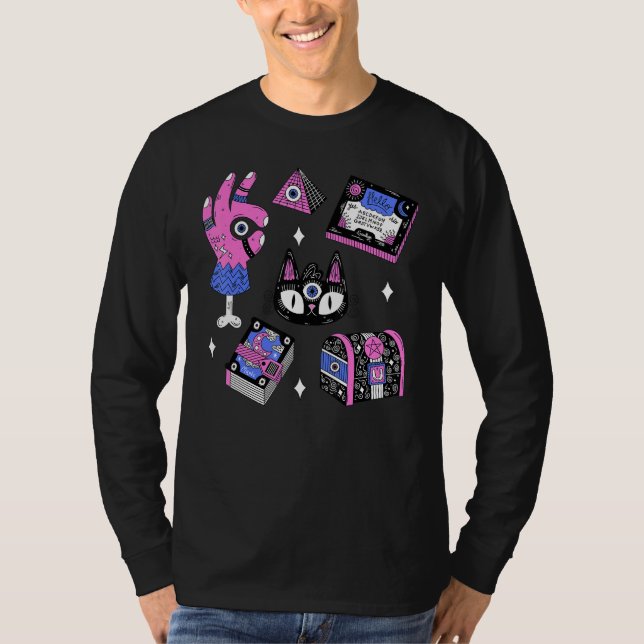 Alchemy Occult Hexe Wizard Mystic Magic 1 T-Shirt (Vorderseite)
