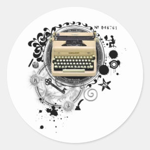 Alchemy of Writer Runder Aufkleber