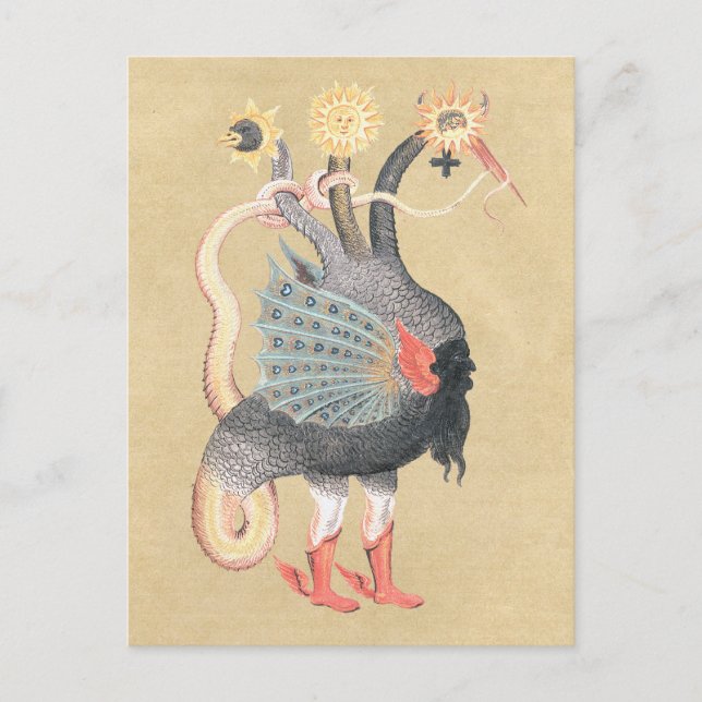 Alchemy Python Dragon Color Postkarte (Vorderseite)