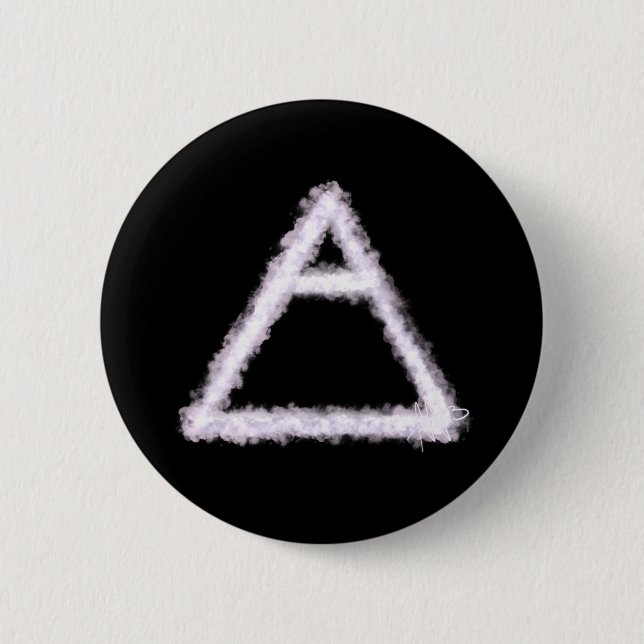 Alchemy-Symbol für Breezy Air Element Button (Vorderseite)