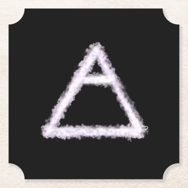 Alchemy-Symbol für Breezy Air Element Untersetzer (Vorderseite)