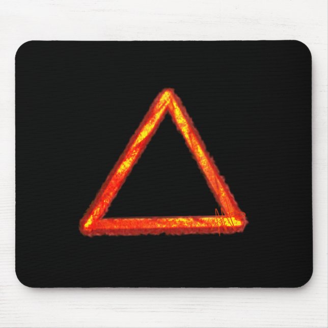 Alchemy-Symbol für das Blazing-Feuerelement Mousepad (Vorne)