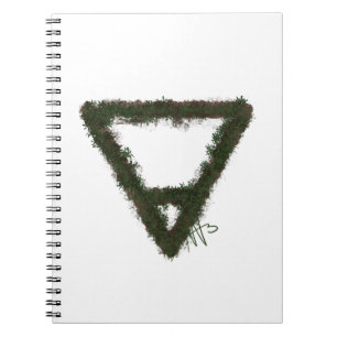 Alchemy-Symbol für Rocky Earth-Element Notizblock