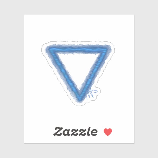 Alchemy-Symbol für Wavy Water Element Aufkleber (Blatt)