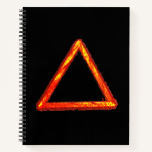 Alchemy-Symbol-Spirale des Feuerelements Notizbuch