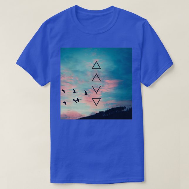 Alchemy Symbols Dusk Sky T-Shirt (Design vorne)