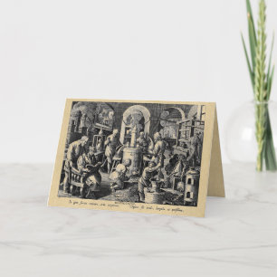 Alchemy Tools of Distillation Grußkarte Karte