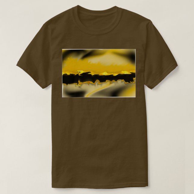 Alchimie-abstrakter Strom T-Shirt (Design vorne)