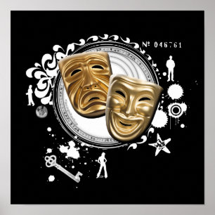 Alchimie der Schauspiel-Drama-Masken Poster