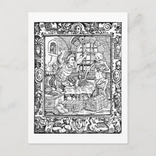 Alchimie-Historie Postkarte