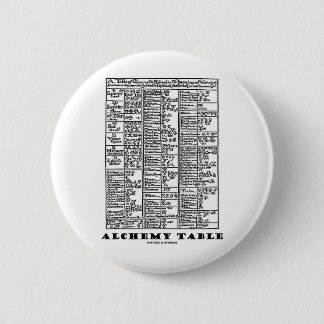 Alchimie-Tabelle (mittelalterliche Chemie-Symbole) Button