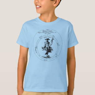 Alchimie und Mercurius. Mercury mit Caduceus T-Shirt
