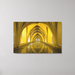 AlcÌÁzar Sevilla, Provinz Sevilla, Spanien Leinwanddruck