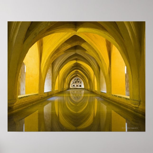 AlcÌÁzar Sevilla, Provinz Sevilla, Spanien Poster (Vorne)