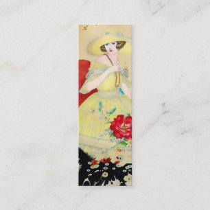ALCINA, französische Art Deco-Dame: WHIMISCHER SOM Mini Visitenkarte
