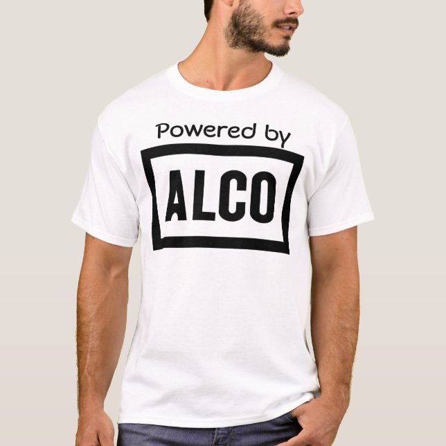 ALCO - Angetrieben durch Alco Locomotive Company T-Shirt (Vorderseite)