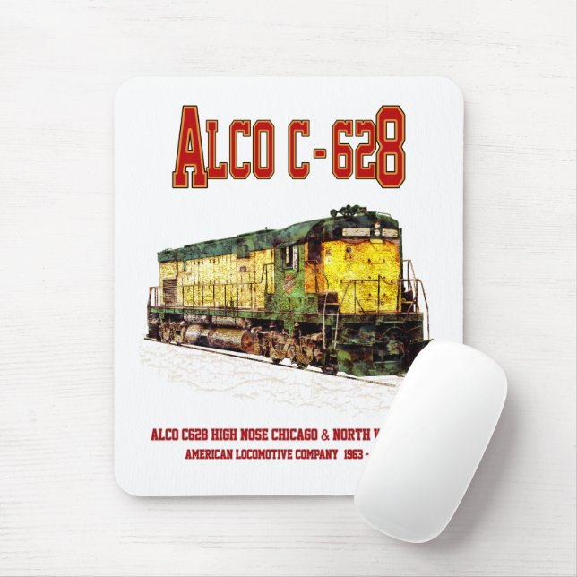 Alco C-628 aka Alco Century 628 Diesel Lokomotive Mousepad (Mit Mouse)