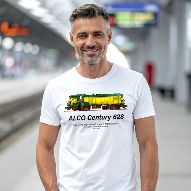 Alco C-628 aka Alco Century 628 Diesel Lokomotive T-Shirt (Alco C-628 aka Alco Century 628 Diesel Locomotive. Mens Basic T-Shirt)
