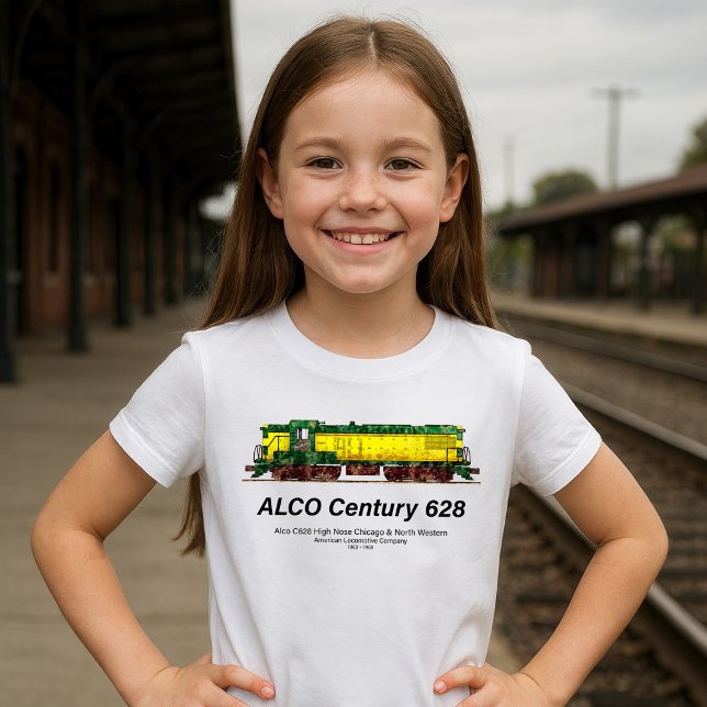 Alco C-628 aka Alco Century 628 Diesel Lokomotive T-Shirt (Alco C-628 aka Alco Century 628 Diesel Locomotive. Girl Basic T-Shirt)