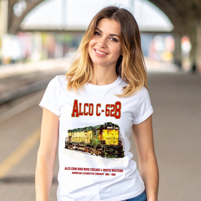 Alco C-628 aka Alco Century 628 Diesel Lokomotive T-Shirt (Alco C-628 aka Alco Century 628 Diesel Locomotive. Womens Basic T-Shirt)
