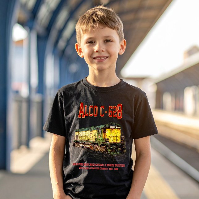 Alco C-628 aka Alco Century 628 Diesel Lokomotive T-Shirt (Alco C-628 aka Alco Century 628 Diesel Locomotive. Boy Basic T-Shirt)