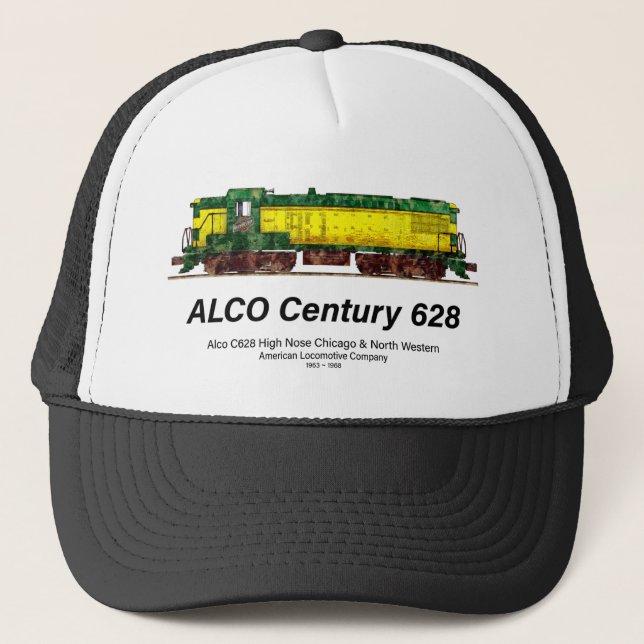 Alco C-628 aka Alco Century 628 Diesel Lokomotive Truckerkappe (Vorderseite)