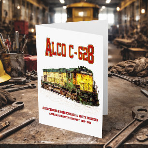 Alco C-628 aka Alco Century 628 Diesellokomotive Dankeskarte