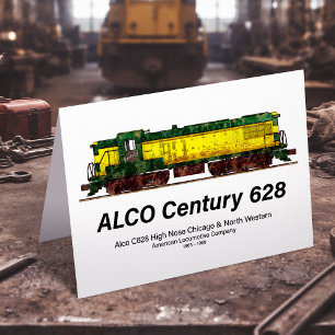 Alco C-628 aka Alco Century 628 Diesellokomotive Dankeskarte