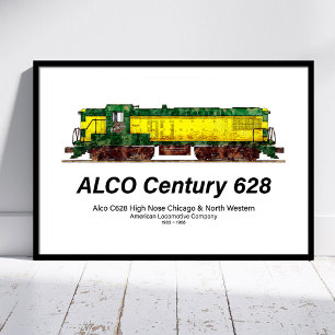 Alco C-628 aka Alco Century 628 Diesellokomotive Poster