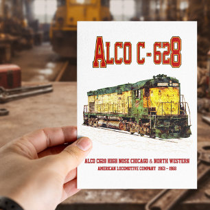 Alco C-628 aka Alco Century 628 Diesellokomotive Postkarte