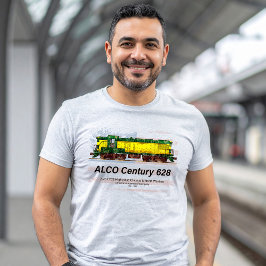 Alco C-628 Diesel Locomotive und amerikanische Fla T-Shirt