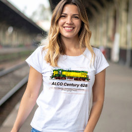 Alco C-628 Diesel Locomotive und amerikanische Fla T-Shirt