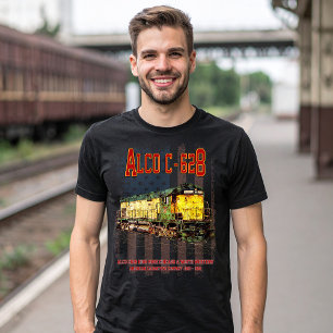 Alco C-628 Diesel Locomotive und amerikanische Fla T-Shirt