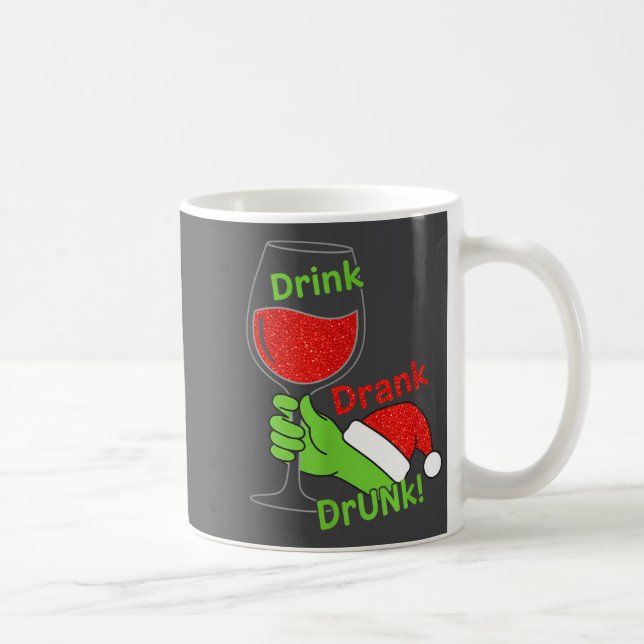 Alcohol &amp; Tails Drink Drank Drunk! Funny Chris Kaffeetasse (Rechts)