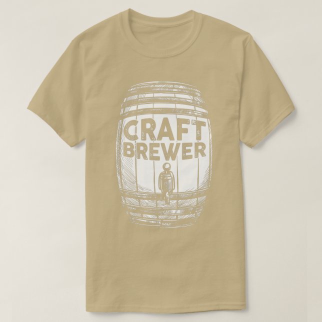 Alcohol Craft Brewer Bierbrauer Erwachsene Männer  T-Shirt (Design vorne)