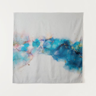 Alcohol Ink Art. Abstract painting. Alcohol Ink ba Wandteppich