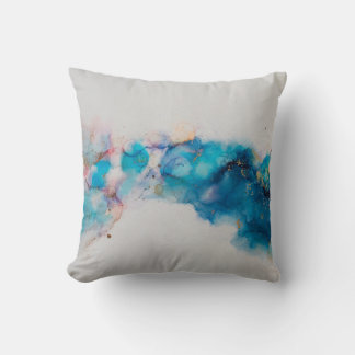 Alcohol Ink Art. Abstrakte Malerei. Alkoholtink ba Kissen
