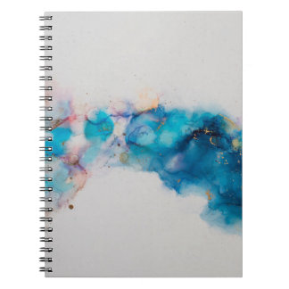 Alcohol Ink Art. Abstrakte Malerei. Alkoholtink ba Notizblock