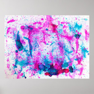 Alcohol Ink Art. Abstrakte Malerei. Alkoholtink ba Poster