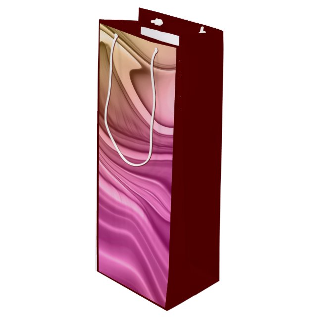 Alcohol Ink Set Aurora Digital Paper-40817 Geschenktüte Für Weinflaschen (Vorderseite Schrägansicht)